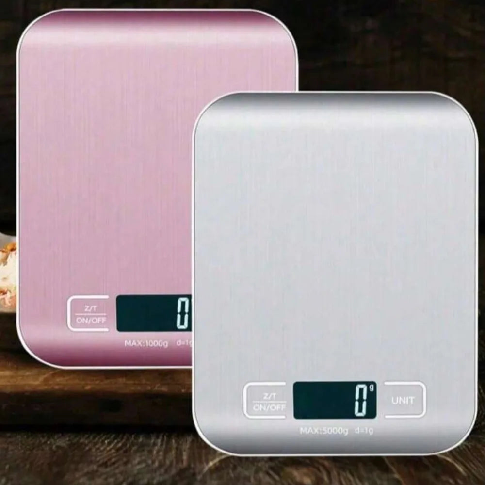 Bascula de cocina digital 5kg con pantalla LCD y funcion tara