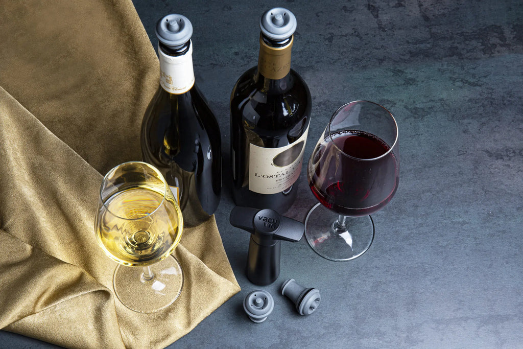 Wine saver bomba vacío y tapones negros