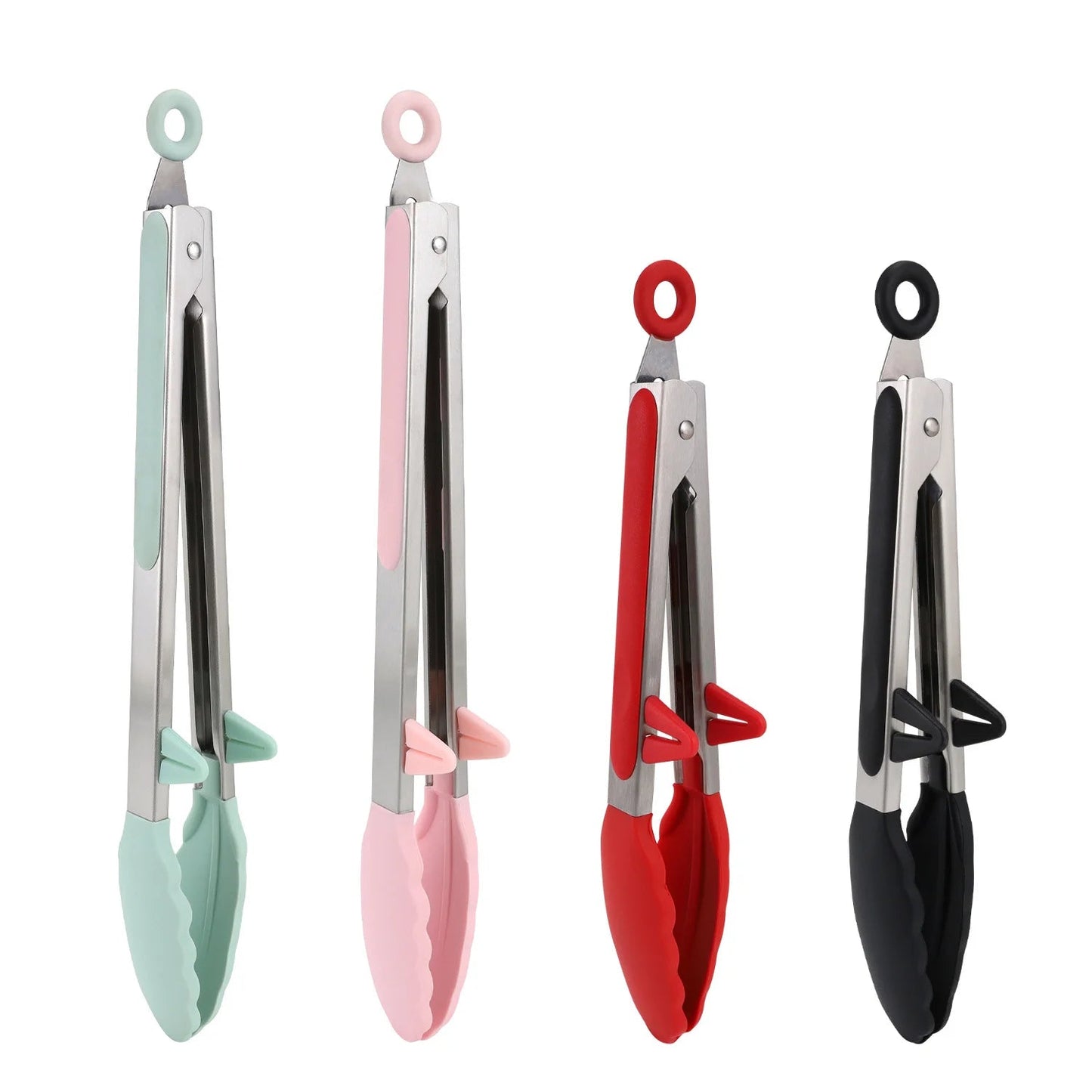 Pinzas cocina silicona 30cm resistentes 230 grados no rayan