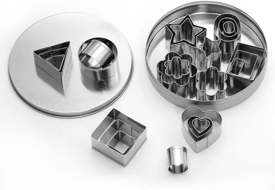 Set 6 cortapastas acero inoxidable formas
