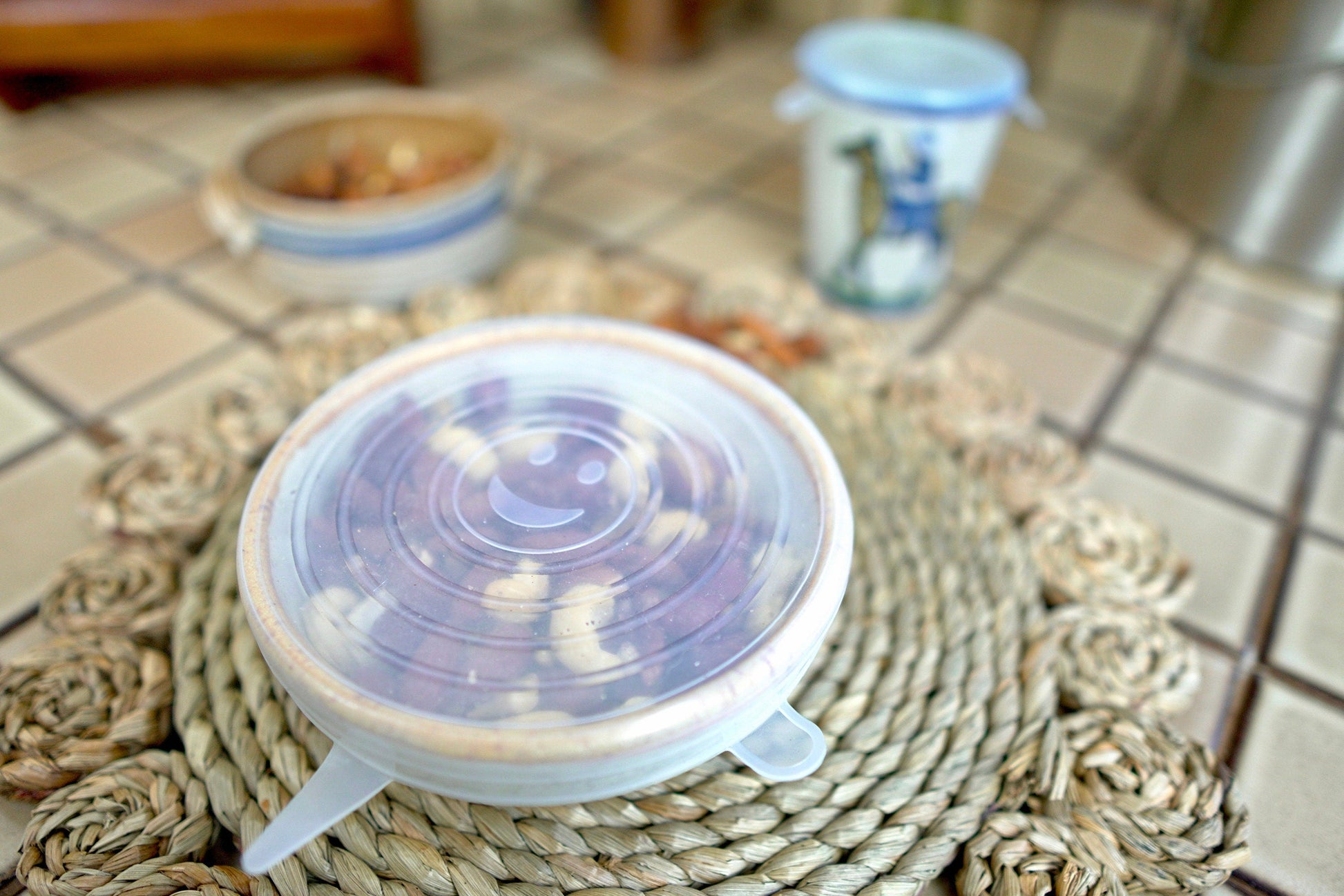 Set 6 tapas silicona elasticas reutilizables BPA-free 6 tamanos