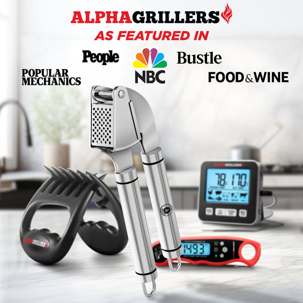 Prensador ajos profesional acero inoxidable 304 con pelador