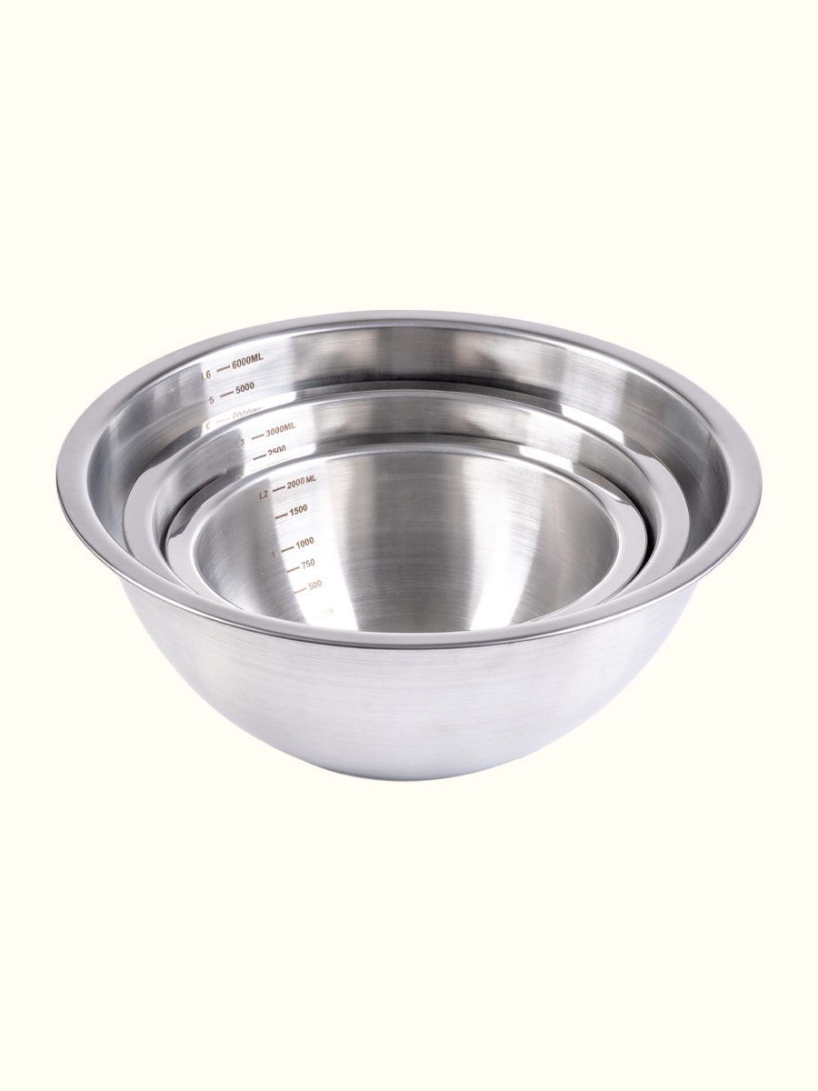Set 3 boles apilables acero inoxidable