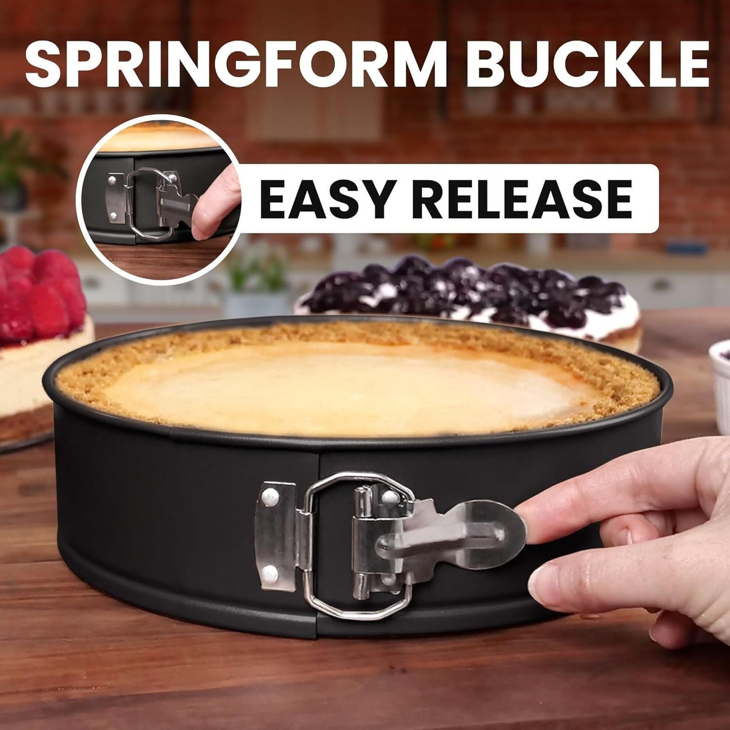 Molde tarta frutas quiche springform 23cm