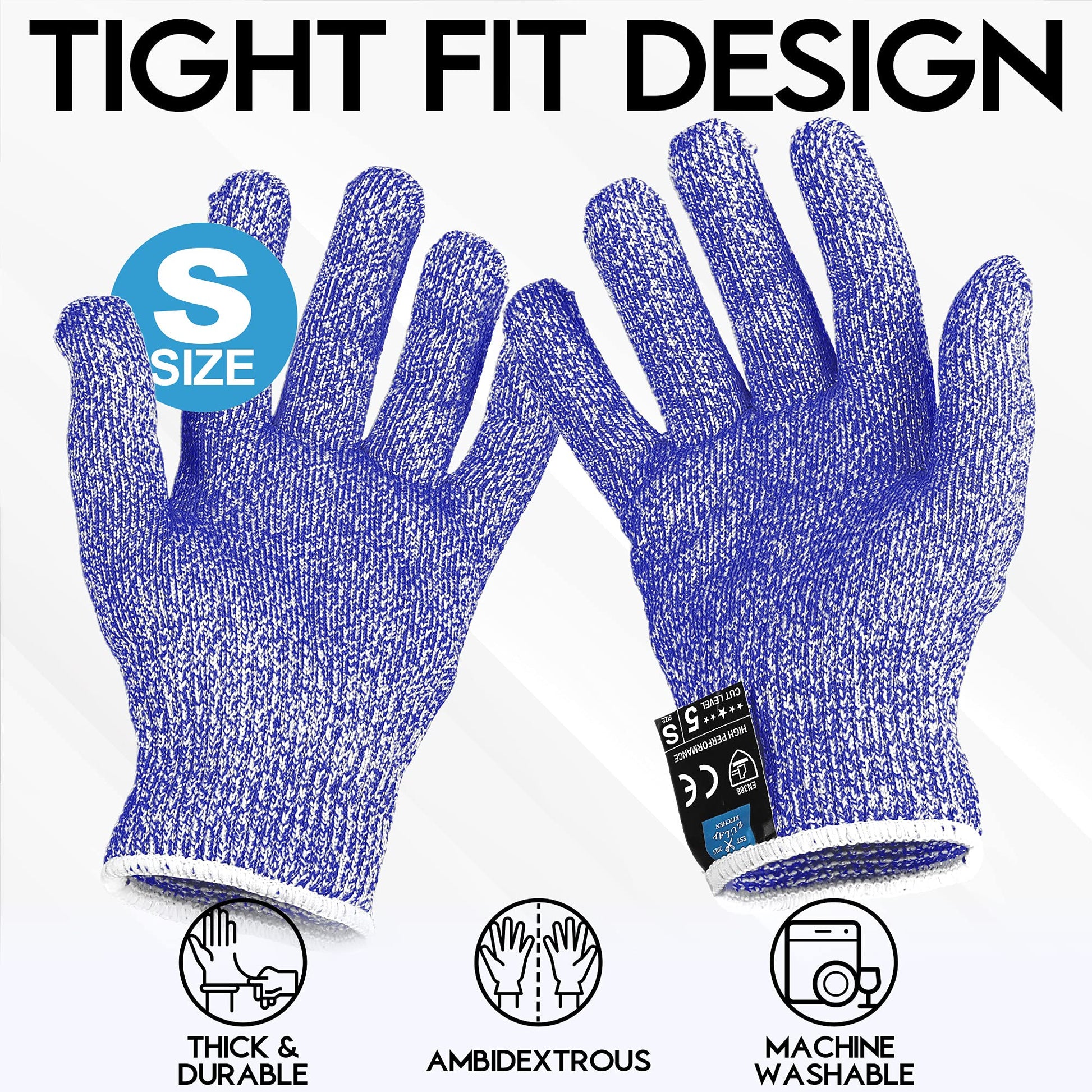 Guantes protección corte cocina mandolina