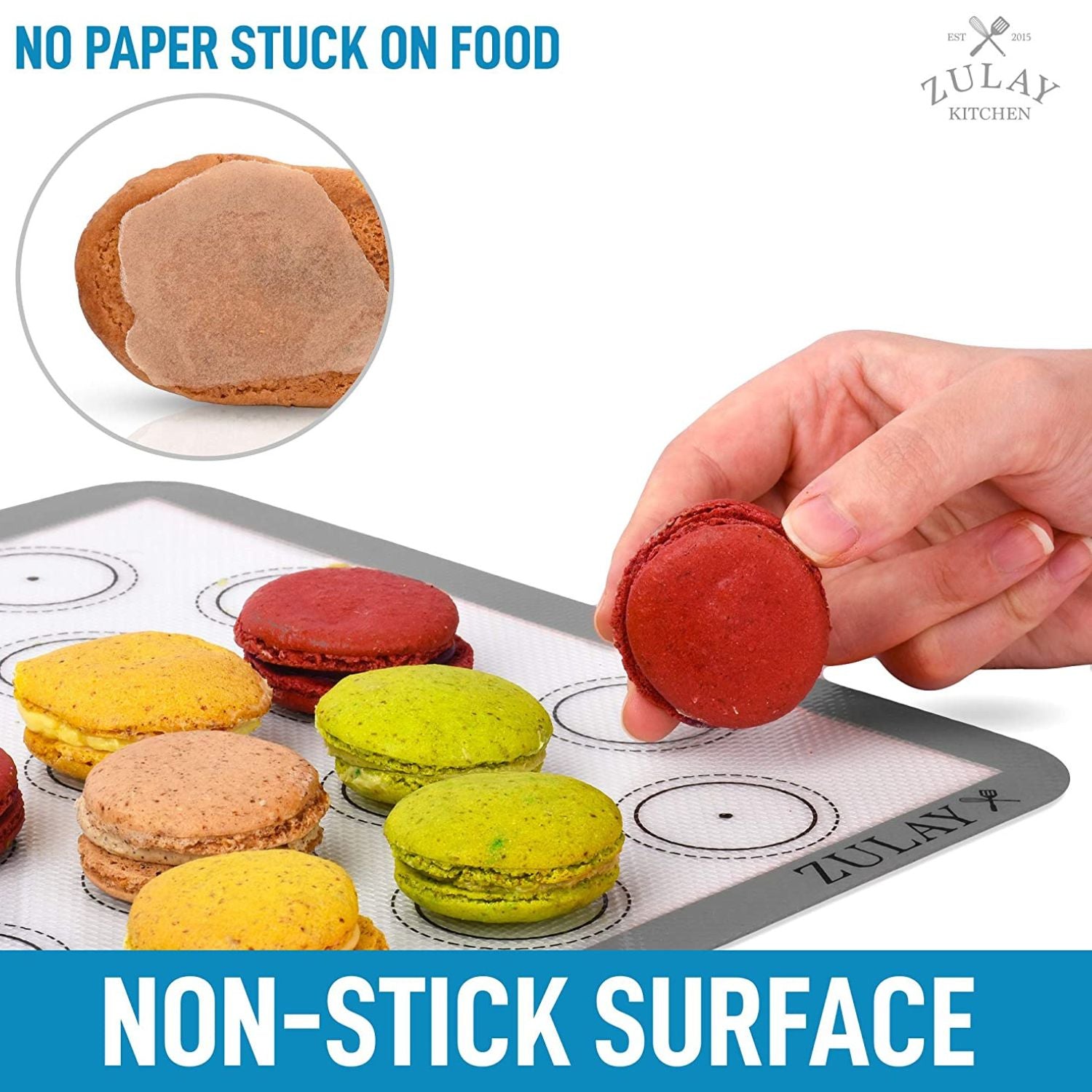 Tapetes macarons galletas pequeñas uniformes