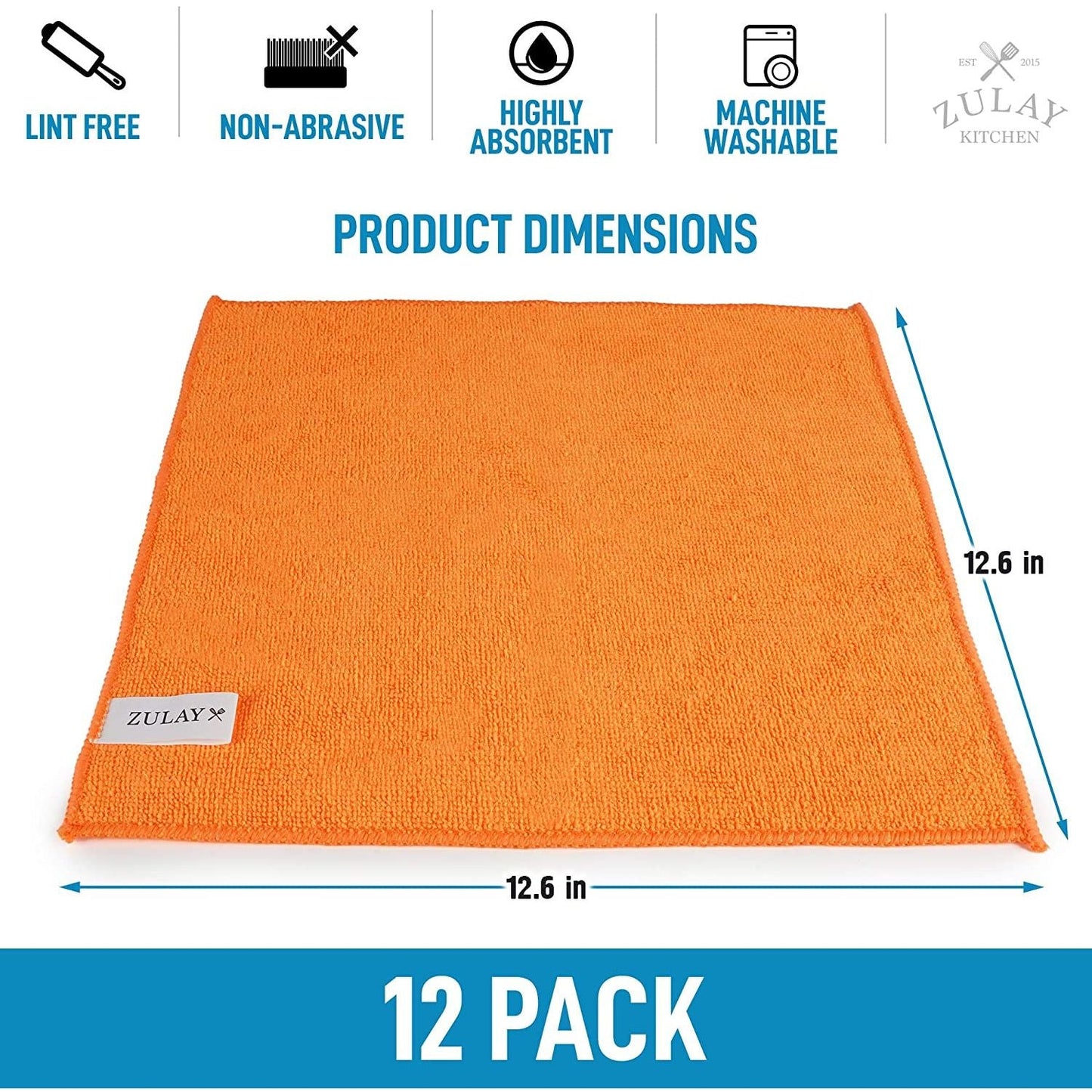 Bayetas Microfibra Pack 12 Unidades Multiusos