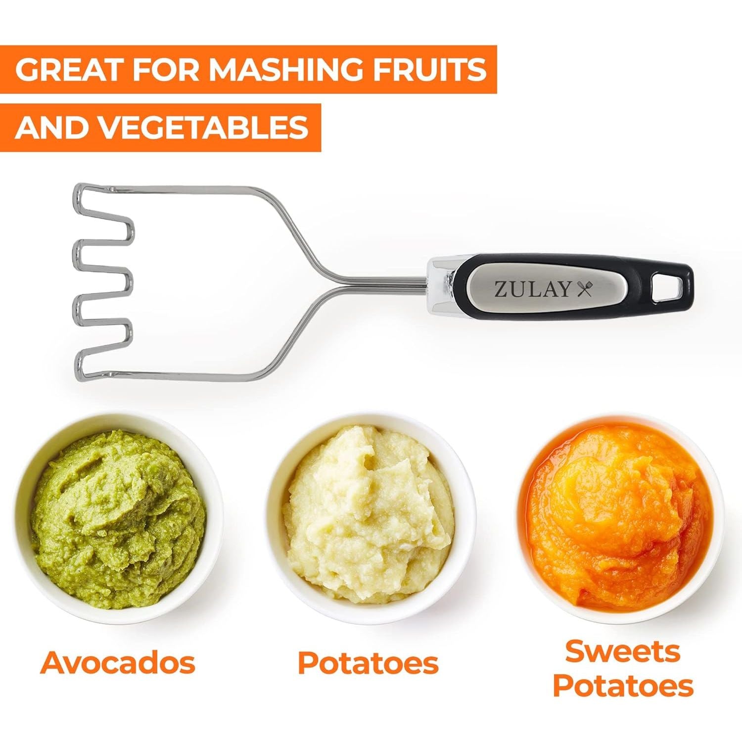 Aplastador verduras cocidas acero inoxidable