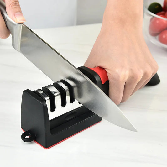 Afilador de cuchillos profesional 3 fases diamante ceramica tungsteno