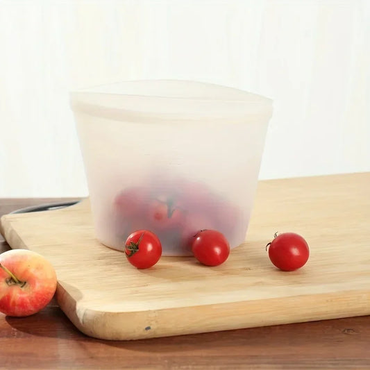 Bolsas reutilizables silicona platino 1L pack 4 cierre hermetico