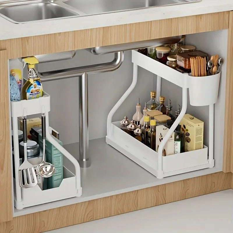 Organizador cajones cocina bambu natural extensible 30-45cm