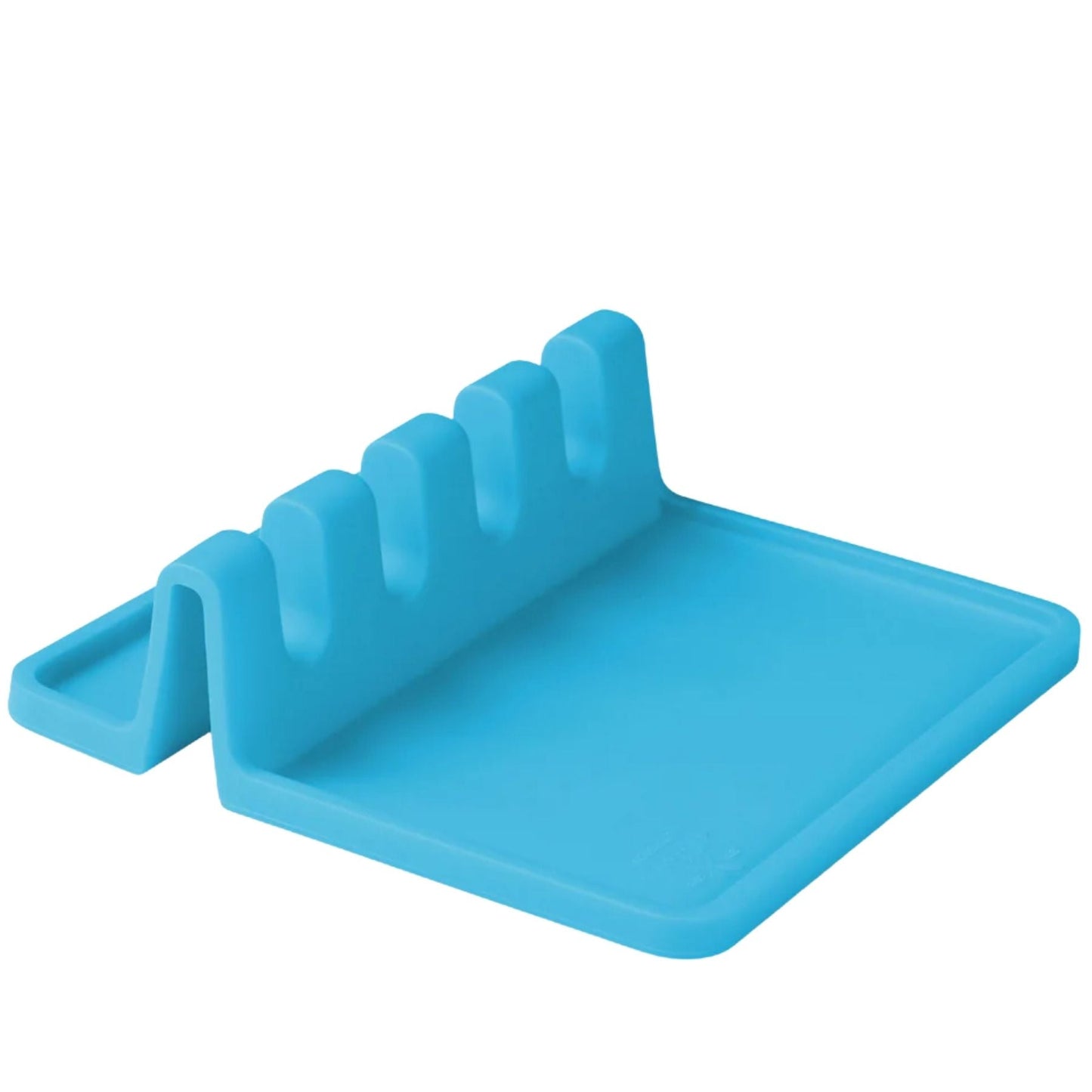 Descanso cuchara silicona azul colores