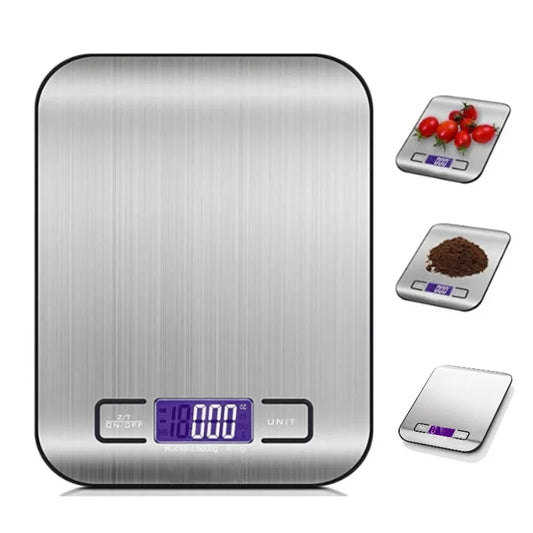 Bascula de cocina digital 5kg con pantalla LCD y funcion tara