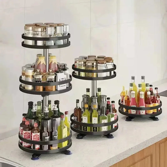 Especiero giratorio 360 grados para 16 botes acero inoxidable