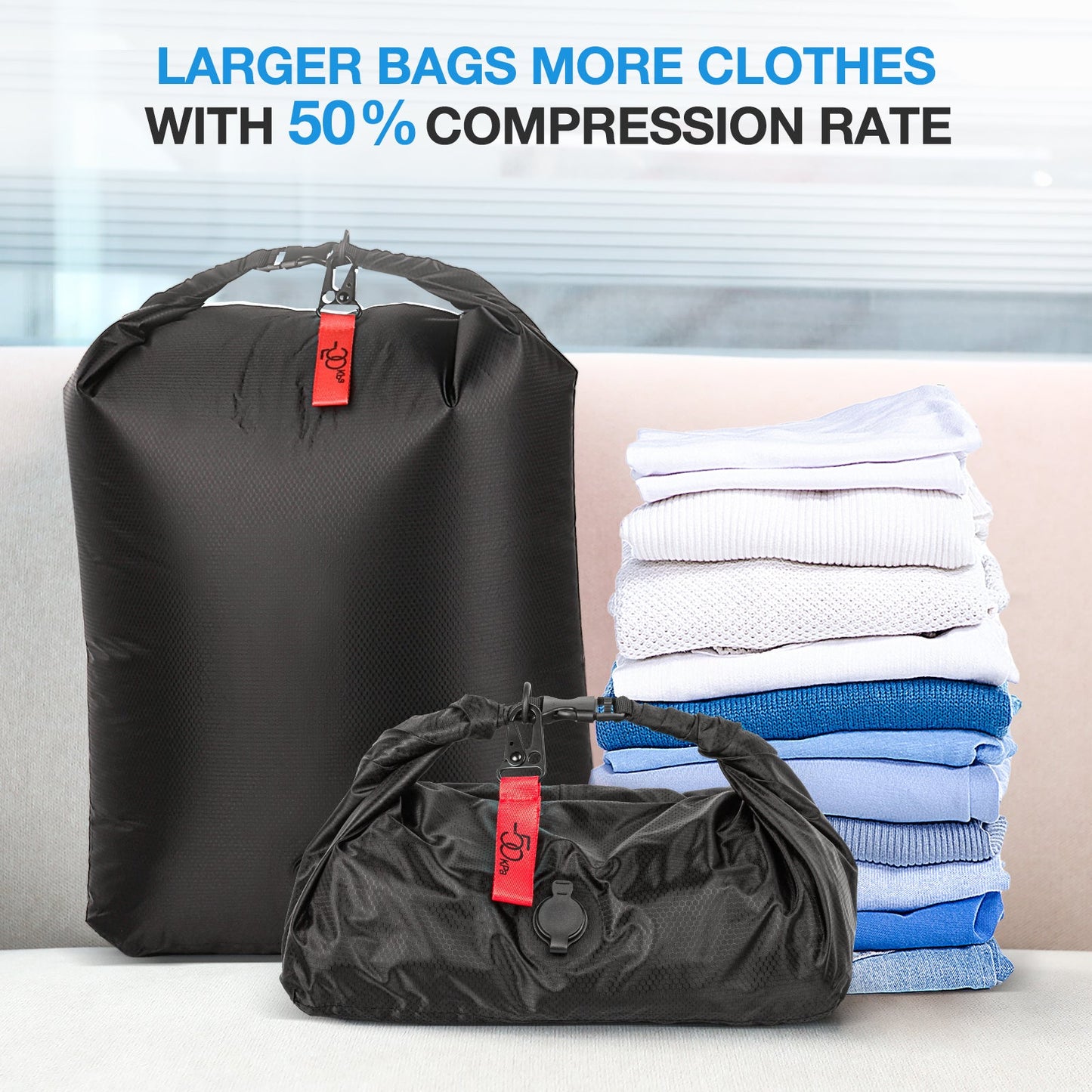 Bolsas vacío gran capacidad