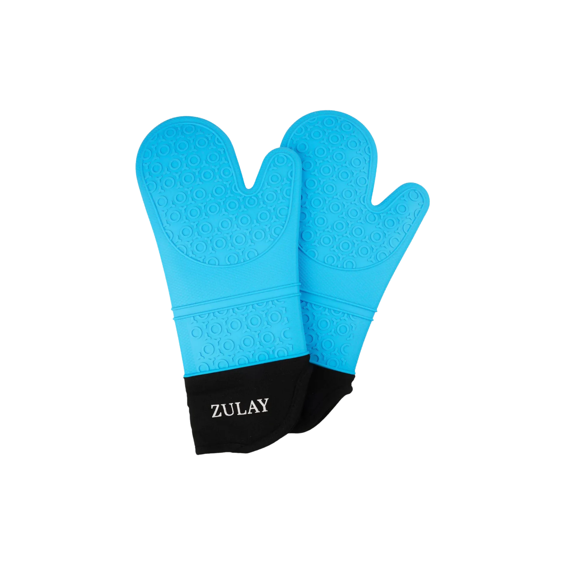 Manoplas horno silicona premium set 2 azul