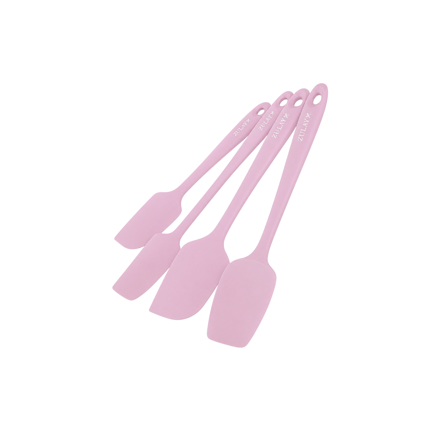 Set espátulas silicona 4 piezas rosa