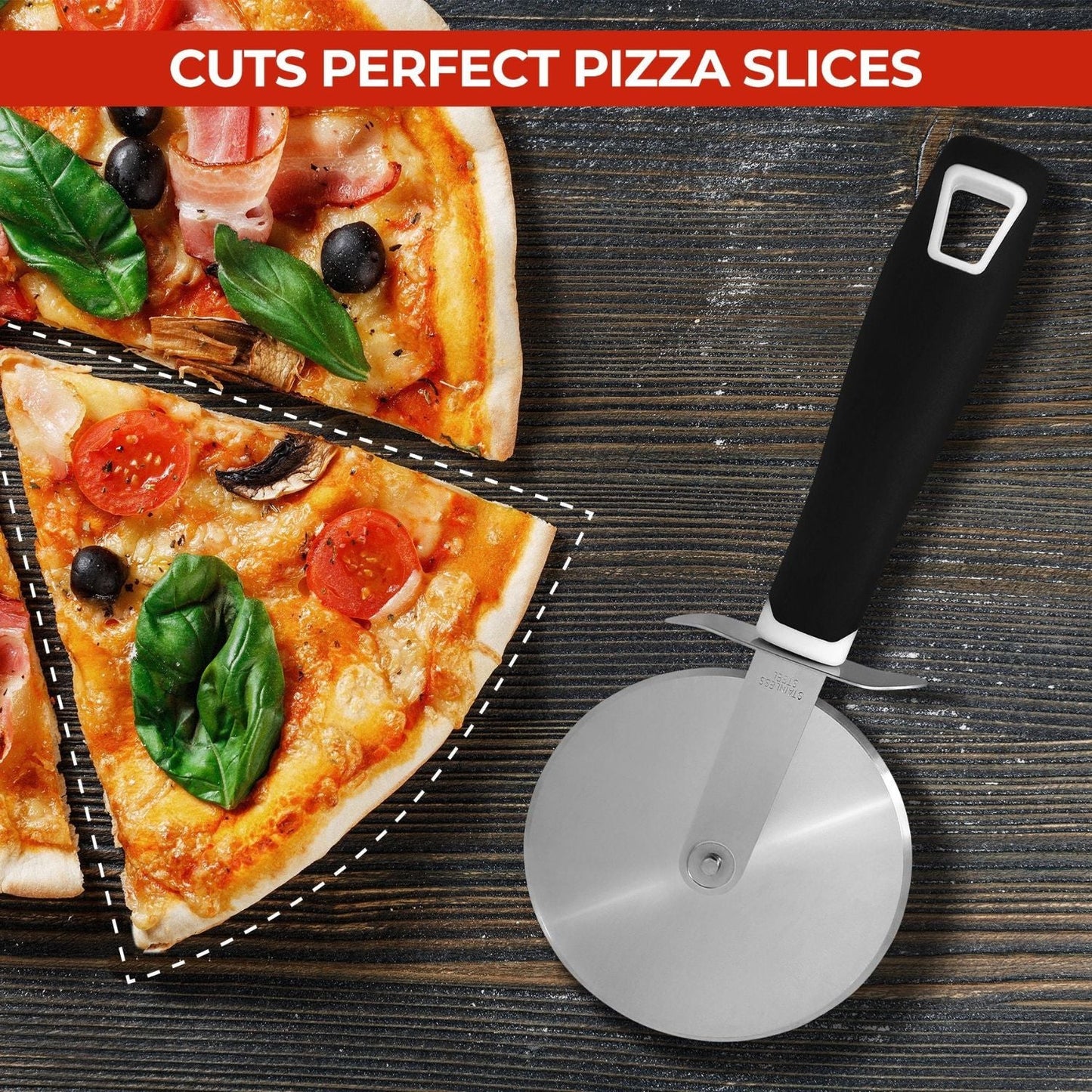 Rueda cortapizza acero inox corte limpio