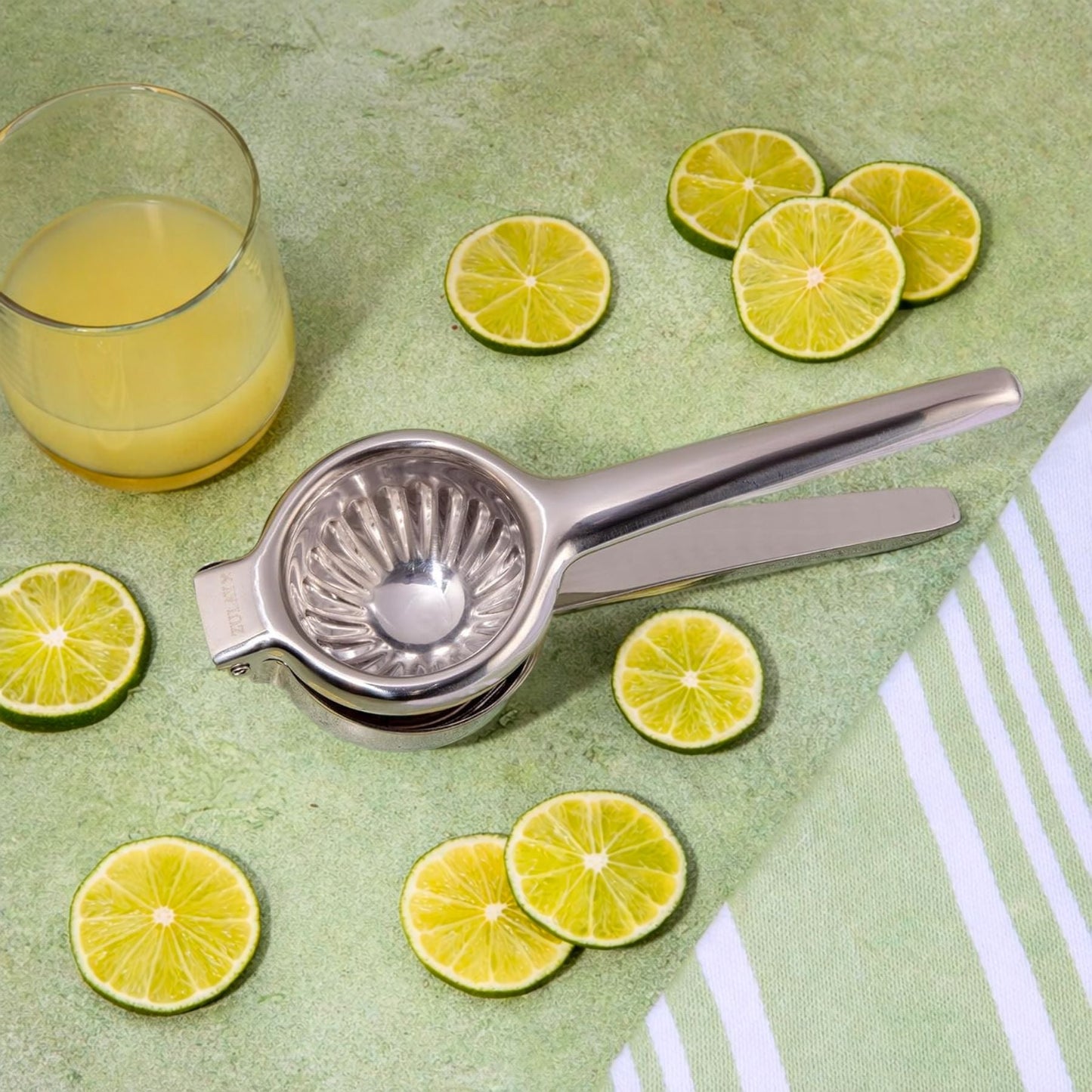 Prensa limón acero mango ergonómico