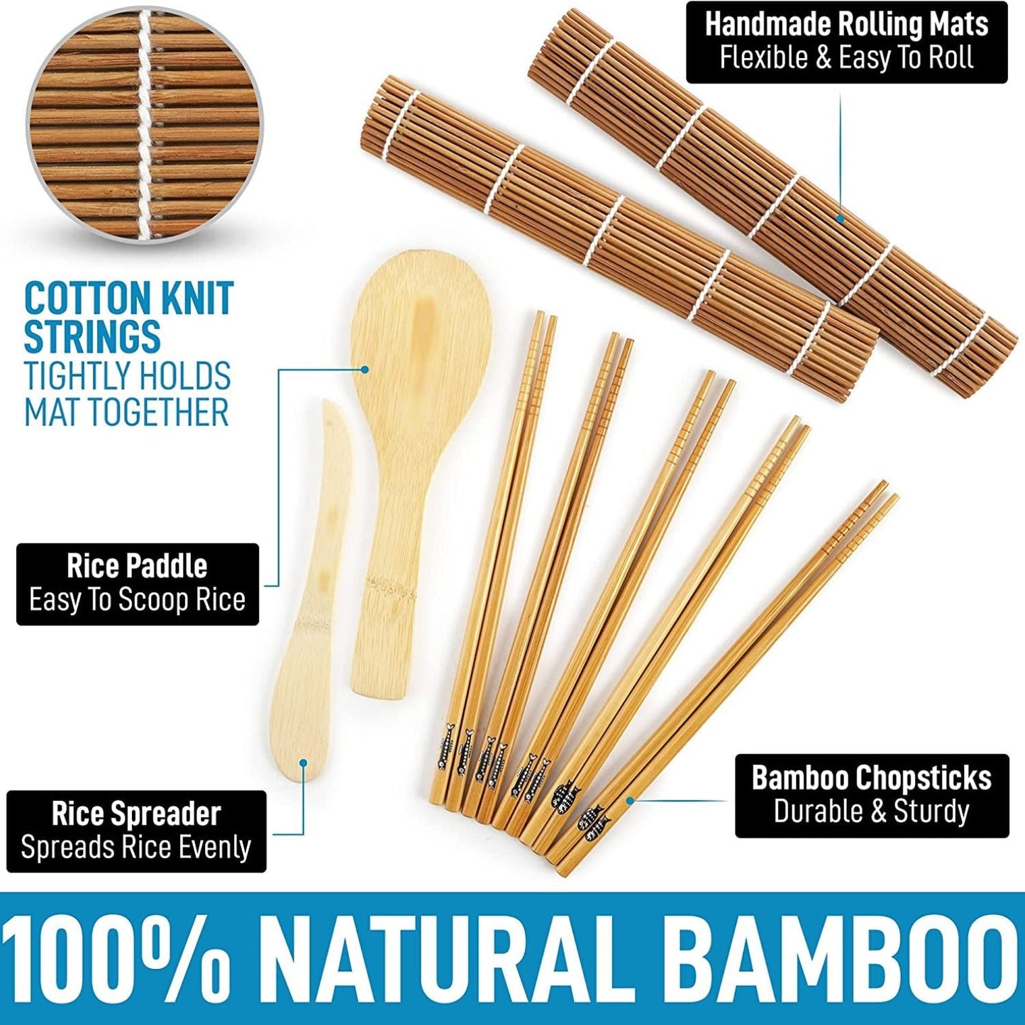 Kit sushi principiantes palillos esterilla