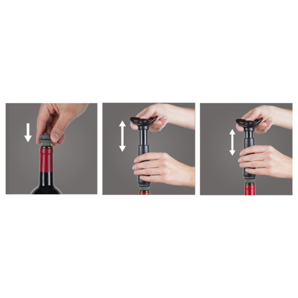 Instrucciones uso tapón vacío vino