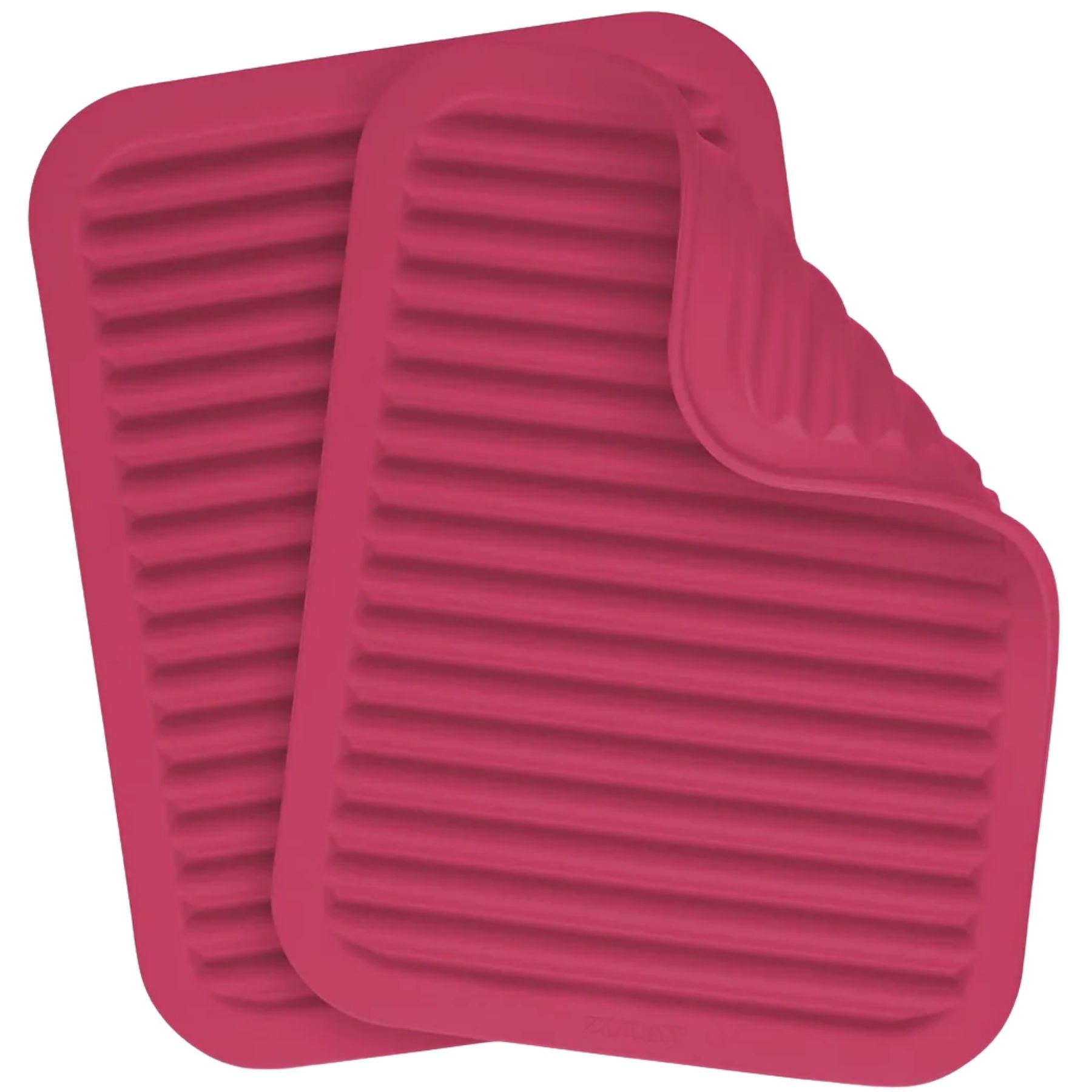 Salvamanteles silicona rojo antideslizante 2 pack