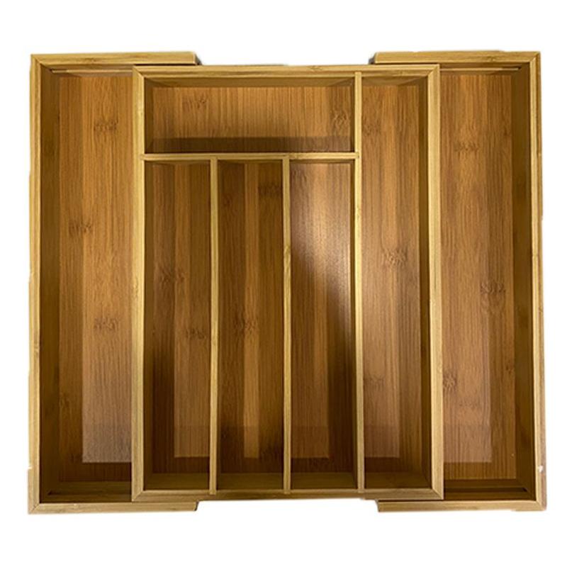 Organizador cajones cocina bambu natural extensible 30-45cm