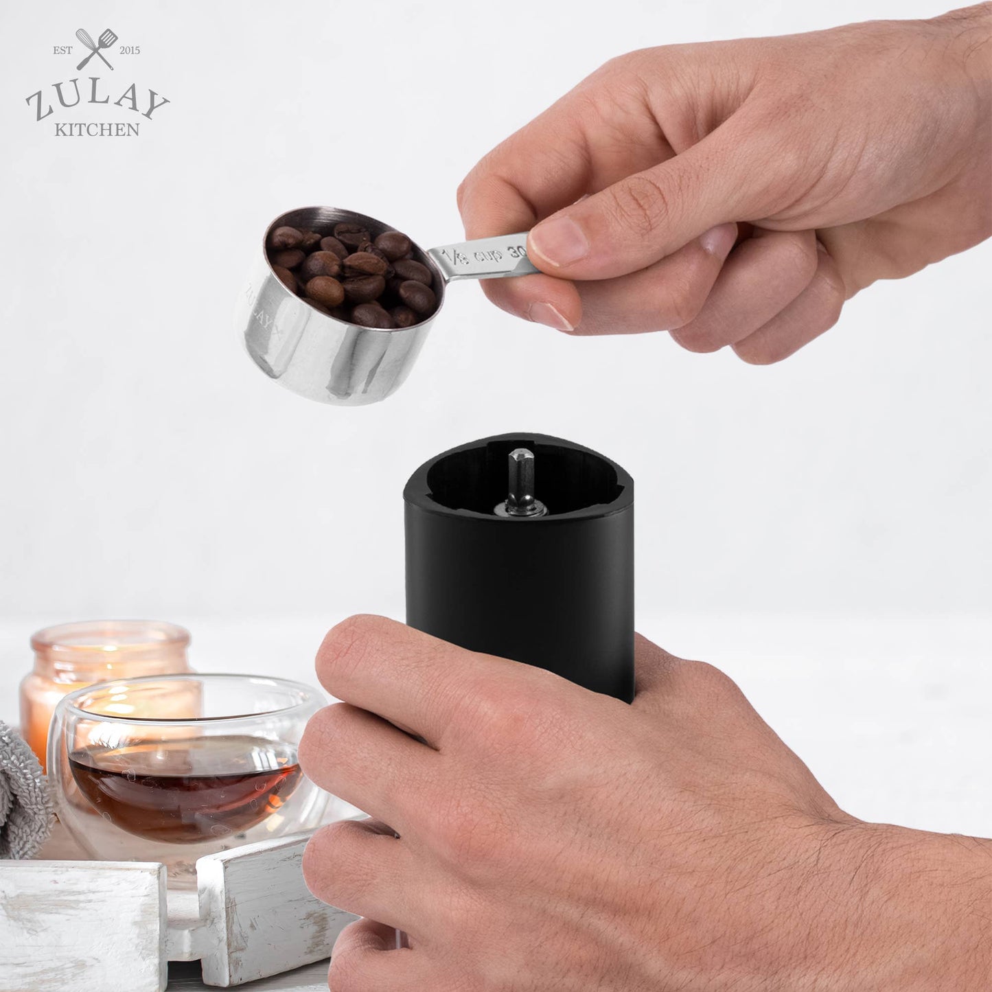 Molinillo de Café Manual con Muelas de Cerámica