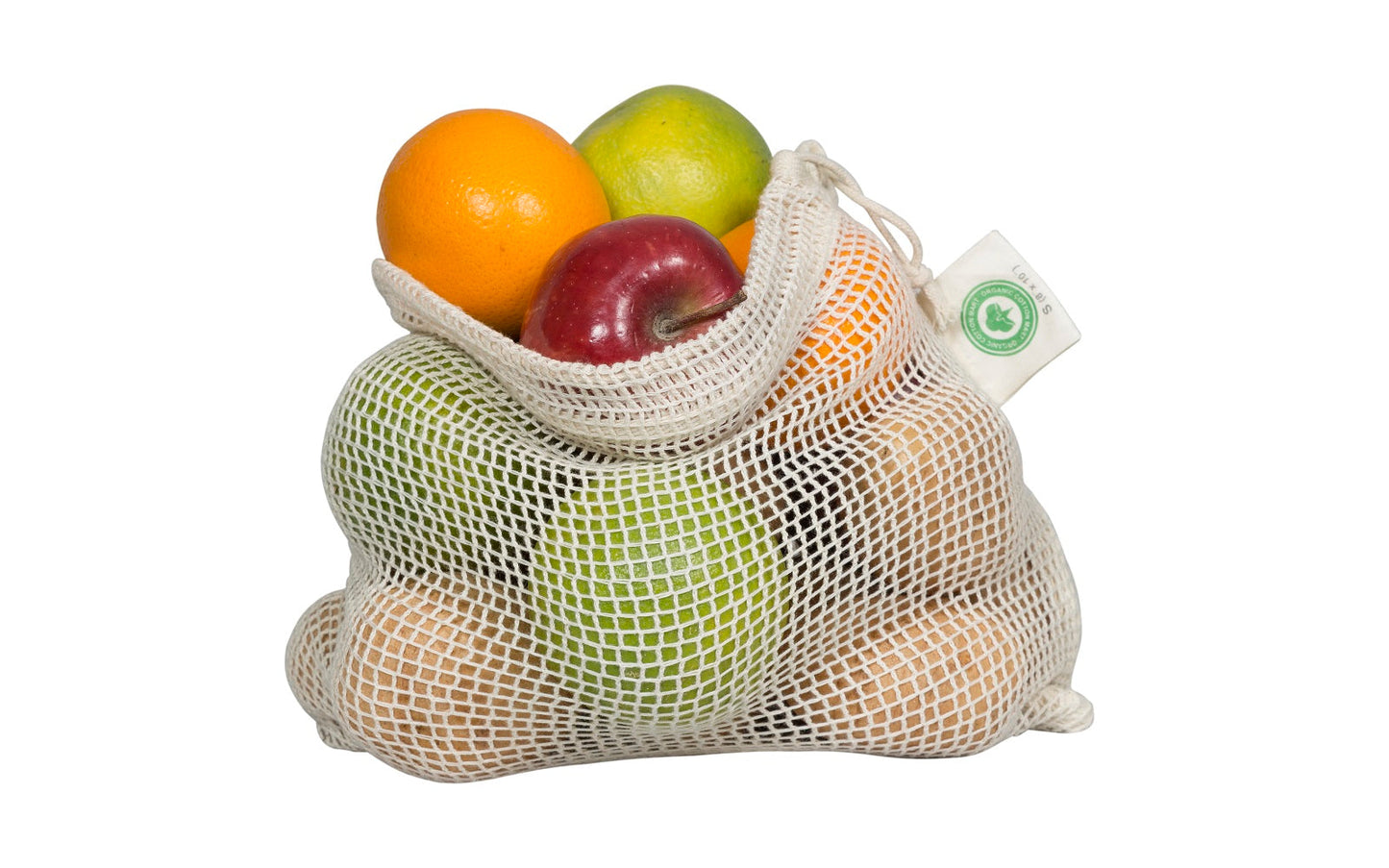 Bolsas malla reutilizables verduras supermercado