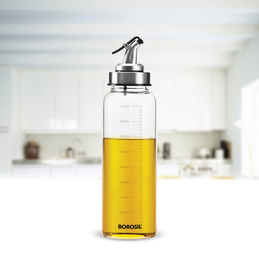 Dispensador aceite vinagre cristal borosilicato 500ml antigoteo